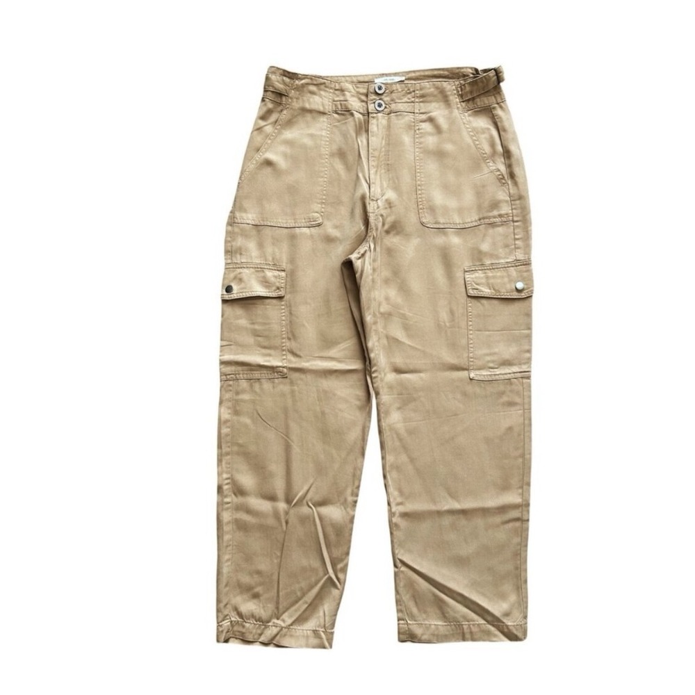 Nicole Miller New York Belted High Waist Crop Cargo Pants - Women's Size 8
